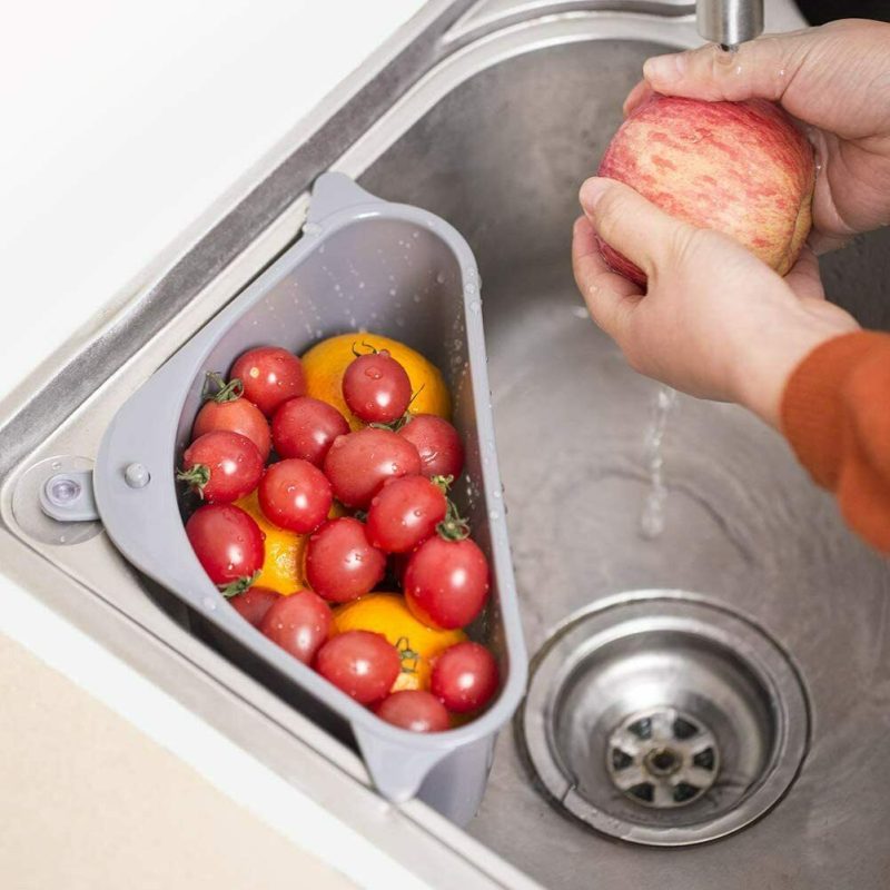 2PC Sink Drain Filter, Sponge Storage, Strainer, Basket And Organizer - Image 12