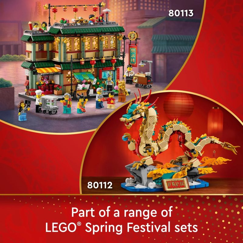 LEGO Spring Festival Auspicious Dragon Buildable Figure, Educational Toy for Kids, Dragon Toy Building Set, Great Spring Festival Decoration or Unique Gift for Boys and Girls Ages 10 and Up, 80112 - Image 8