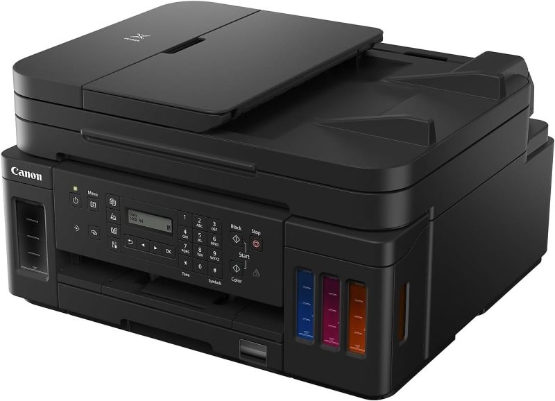 All-in-one Printer Home Office | Wireless Super Tank Printer | Copier | Scan, | Fax and ADF with Mobile Printing, Black, Works with Alexa - Image 4