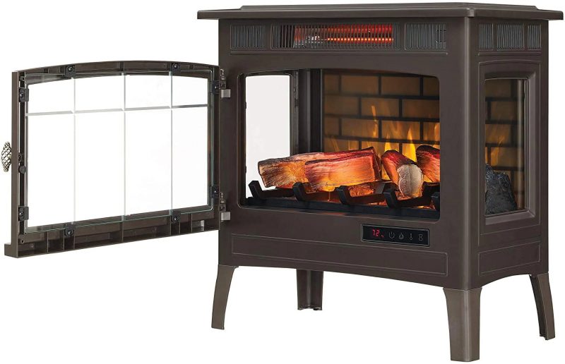 Duraflame 3D 24 W x 23.4 H x 12.9 D 34.1lb Infrared Electric Fireplace Stove - Cream - Image 21