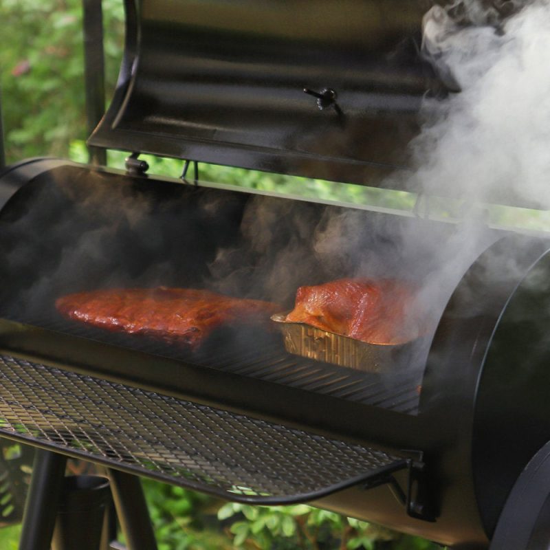 Sophia & William Portable BBQ Charcoal Grill with Offset Smoker - Image 9