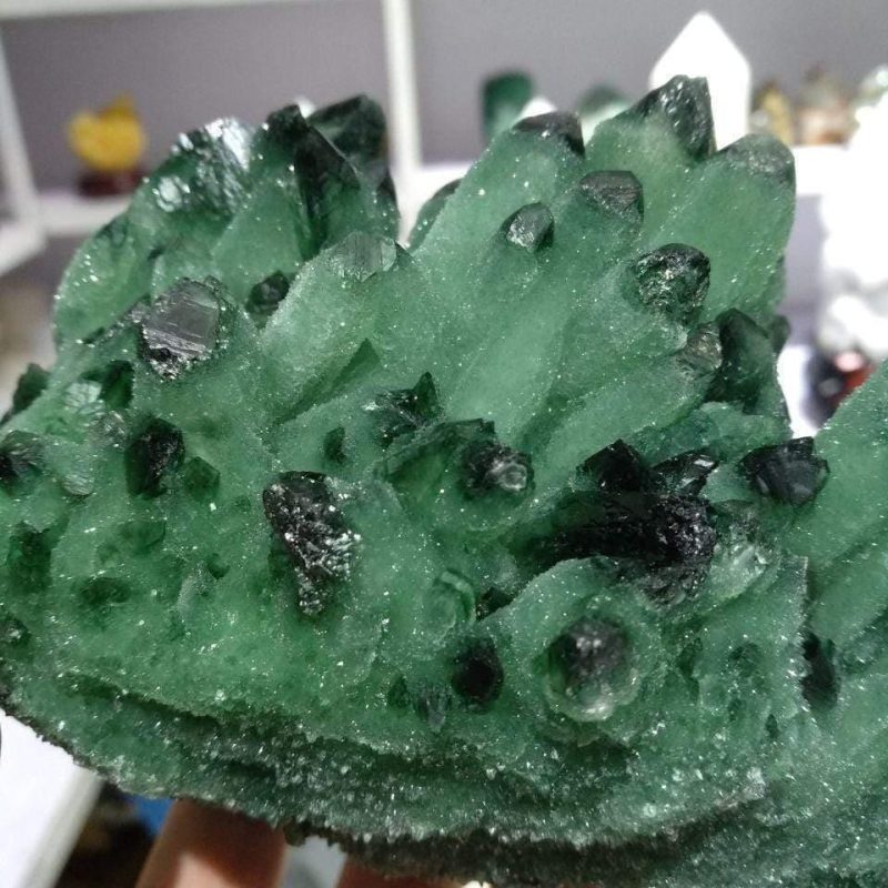 680g Green Phantom Quartz Crystal - Image 6