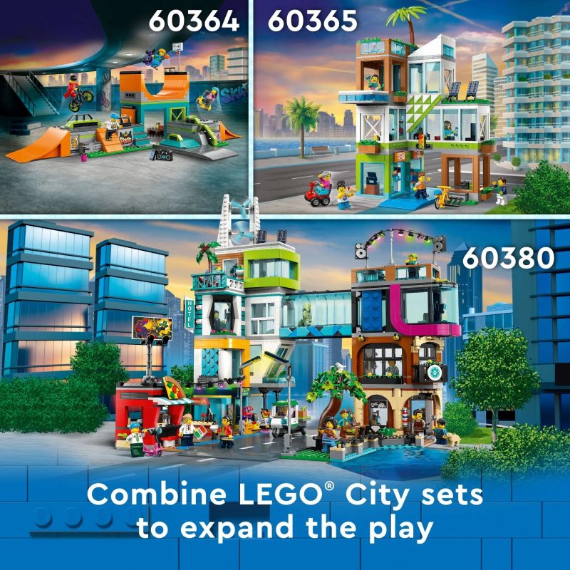 LEGO City Ski and Climbing Center 60366 Building Toy Set, 3-Level Building with a Ski Slope, 8 Minifigures and 2 Animal Figures for Imaginative Winter Sports Play, Fun Gift Idea for Kids and Ski Fans - Image 8