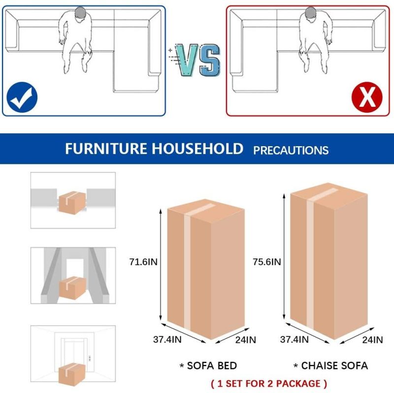 g Black Sofa Sectional Sofa Bed futon - Image 6
