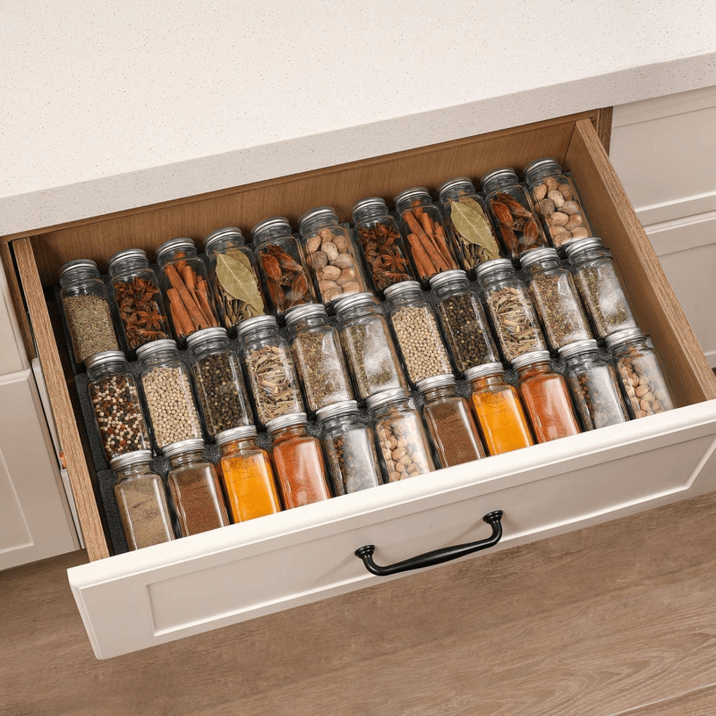 24 Pcs, 4oz Glass Spice Jars/Bottles With Spice Labels, Shaker Lids & Airtight Metal Caps – Silicone Collapsible Funnel Included - Image 7