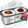 Ultimate Probiotic Yogurt Maker with Two 1-Quart Containers for Larger Batches   Make Trillions of Live Probiotics with Adjustable Temp   Time Control   Best Greek Yogurt Maker   LIFETIME WARRANTY