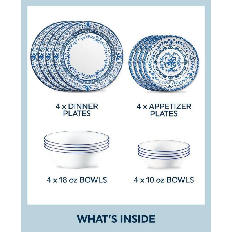 Corelle Portofino 16-Piece Dinnerware Set 1148572 - 图片 2