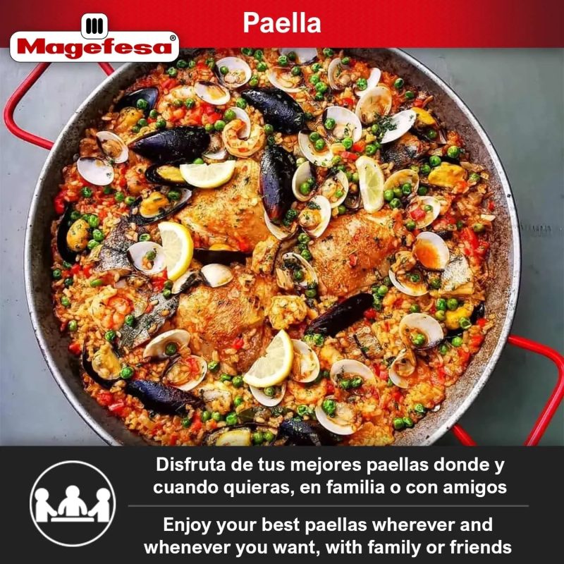 MAGEFESA durable and lightweight carbon steel paella pan - Image 2