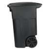 Toter 64 Gallon Black Rolling Outdoor GarbageTrash Can with Wheels and Attached Lid 79264-R2200 - Image 9
