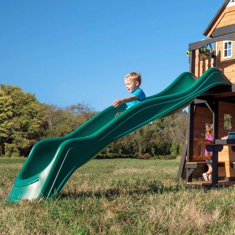 Backyard Discovery 10 Foot Wave Slide, Easy One Piece Installation, Green - MadeInUSA - Image 6