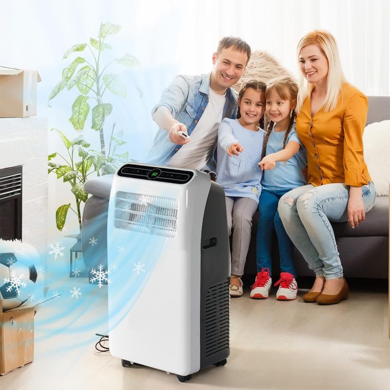 Portable Air Conditioner Cools up to 300 Sq.ft, 4-IN-1 Portable AC Unit with Cooling, Dehumidifier, Fan, 24H Timer (Window Venting Kit Included) - Image 20