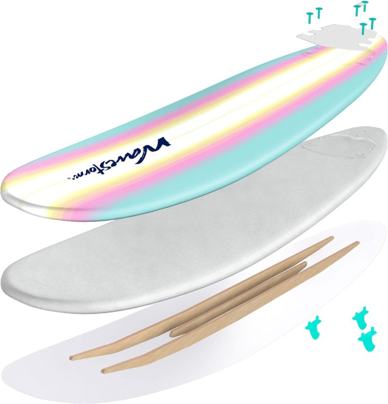 Classic Soft Top Foam 8ft Surfboard - 图片 24
