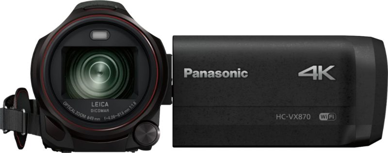 Panasonic – HC-VX870K 4K Ultra HD Flash Memory Camcorder – Black - Image 3