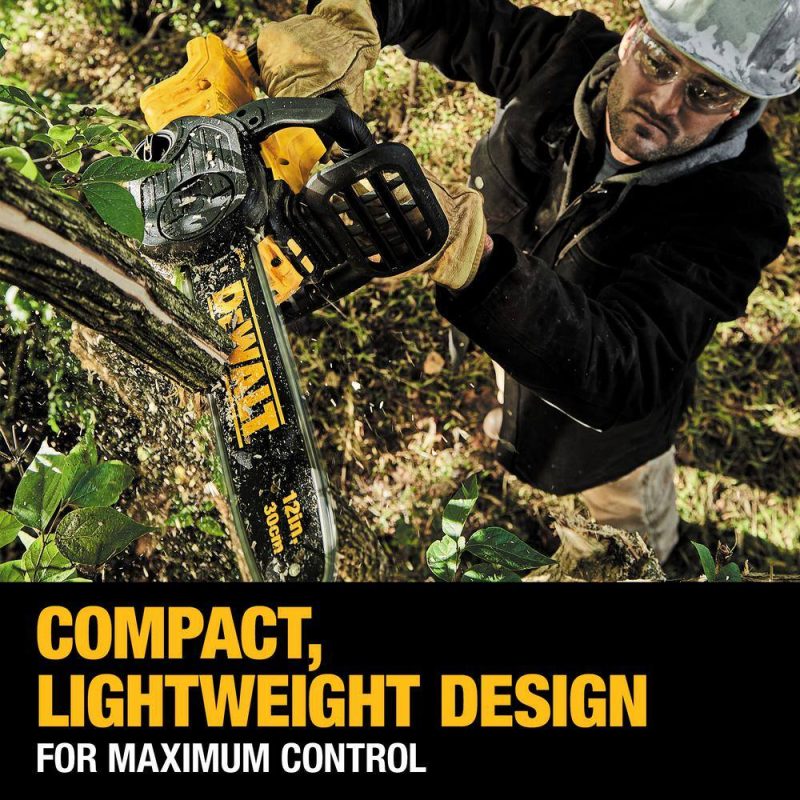 DW 20V MAX 12in. Brushless Battery Powered Chainsaw Tool Only DCCS620B - Image 7