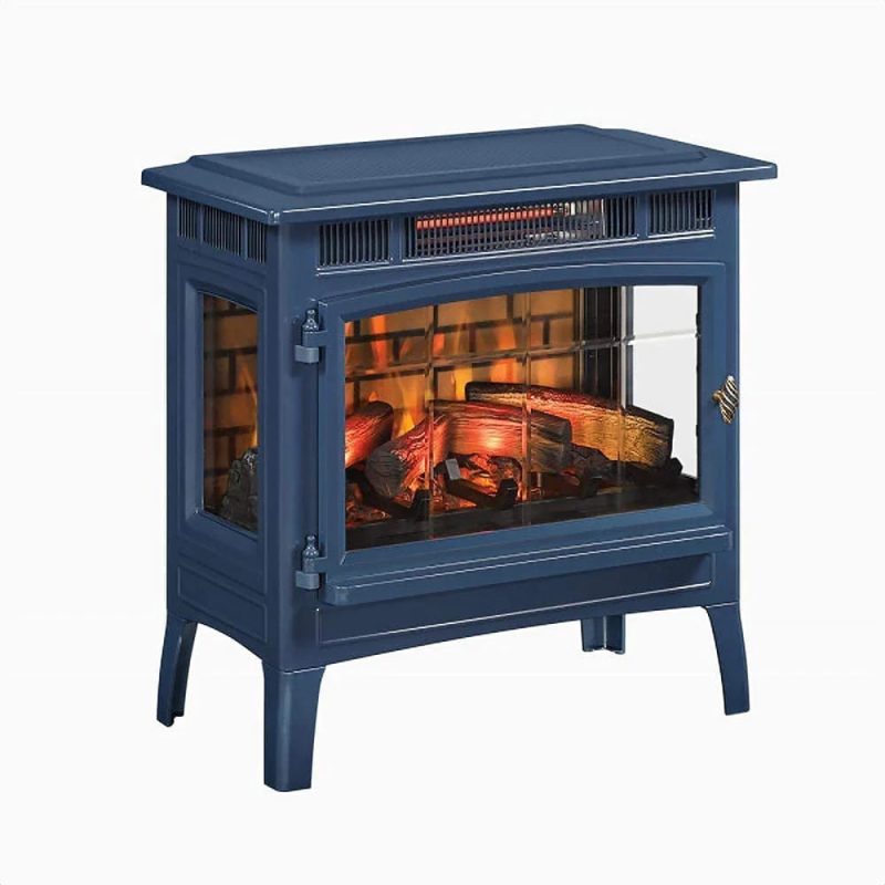 Duraflame 3D 24 W x 23.4 H x 12.9 D 34.1lb Infrared Electric Fireplace Stove - Cream - Image 5