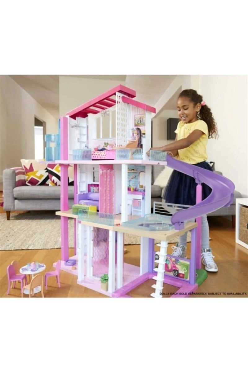 Barbie Dreamhouse Dollhouse with Wheelchair Accessible Elevator - MadeInUSA - Image 9