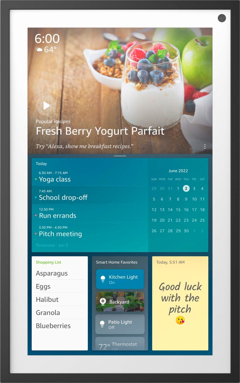 Amazon – Echo Show 15 15.6 inch Smart Display with Alexa and Fire TV – Black - Image 6