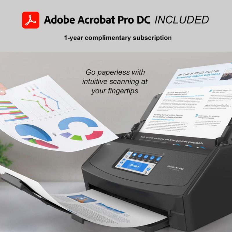 ScanSnap Wireless or USB High-Speed Cloud Enabled Document, Photo & Receipt Scanner - Image 2