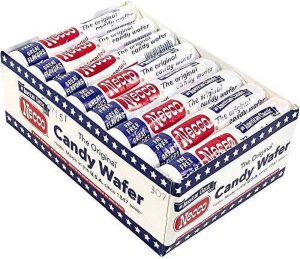 Necco Original Wafer Candy, 24-Pack of 2.02 oz Rolls, Classic Childhood Taste, Grocery