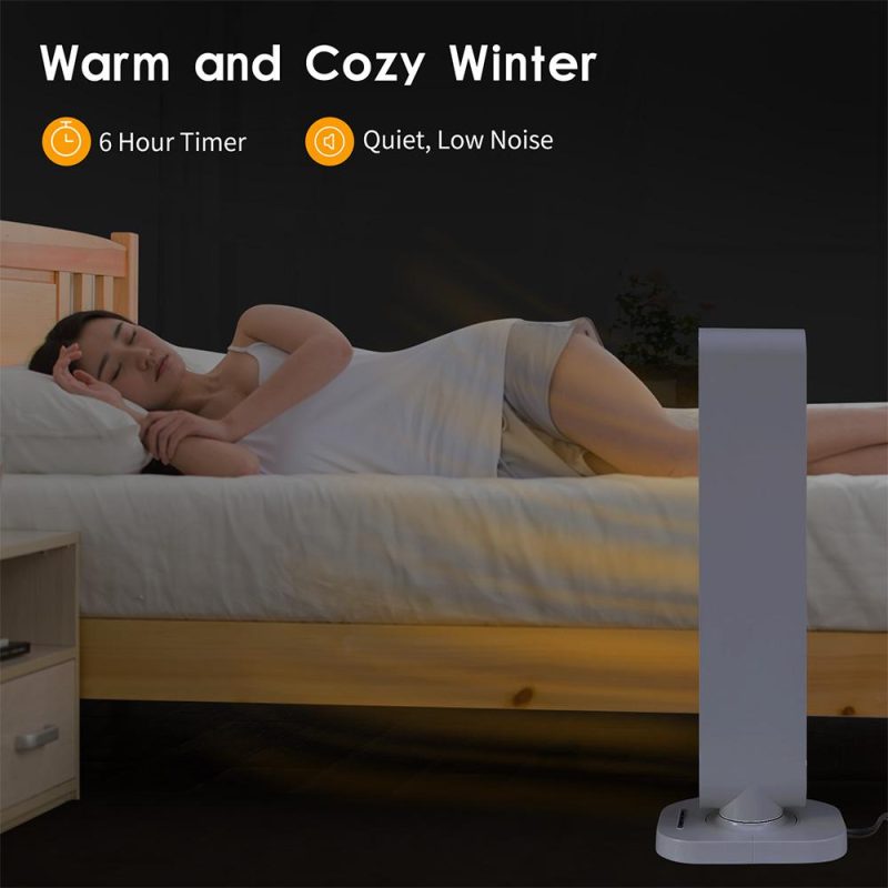 Portable heating tower instant space heater overheat protection white - Image 6