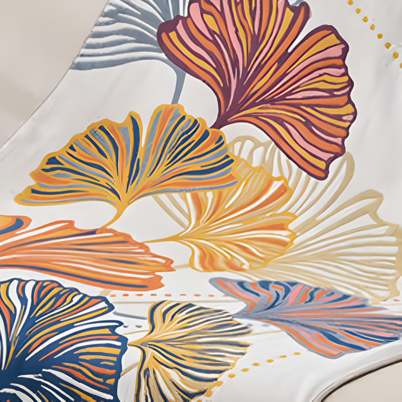 Absorbent Ginkgo Leaf Bath Towel - Image 3