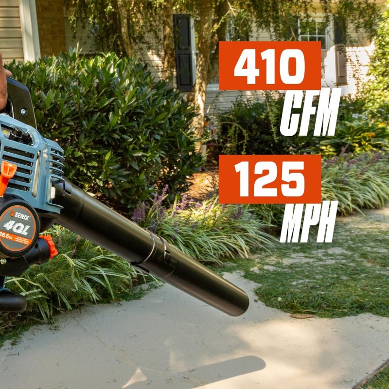 4QL 26.5 cc 4-Cycle Handheld Gas Leaf Blower, Up to 410 CFM and 125 MPH, Easy Start, Lightweight, Dual Grip Handle (BL4QL-L) - Image 3