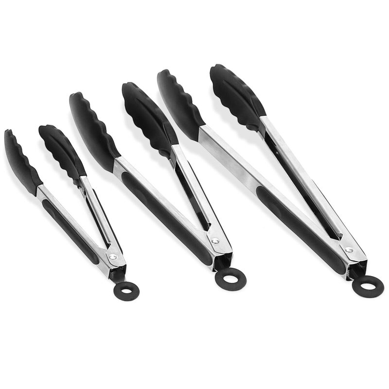 3 Pack Stainless Steel  Cooking Tongs Set - Image 11