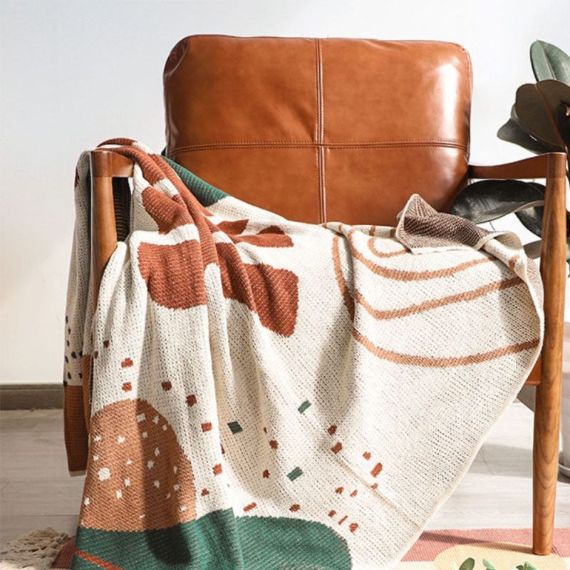 Abstract Style Knitted Throw - Image 3