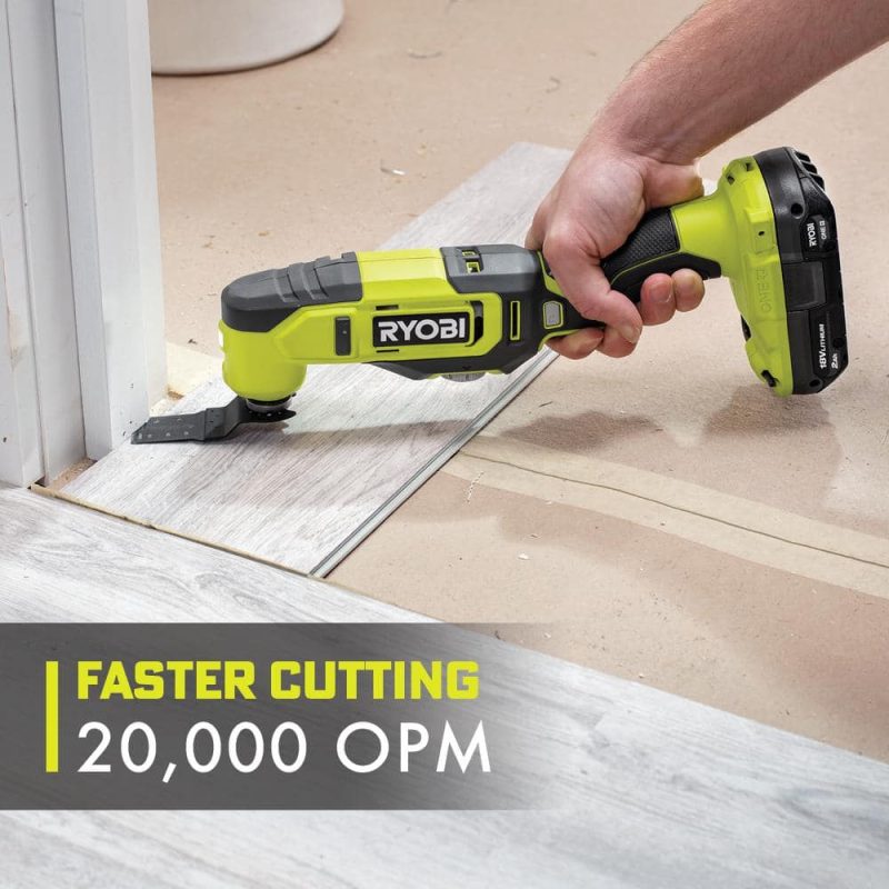 RYOBI ONE+ 18V Cordless 6-Tool Combo Kit with 1.5 Ah Battery, 4.0 Ah Battery, Charger with Jig Saw PCL1600K2-P5231 28324924 - Image 6