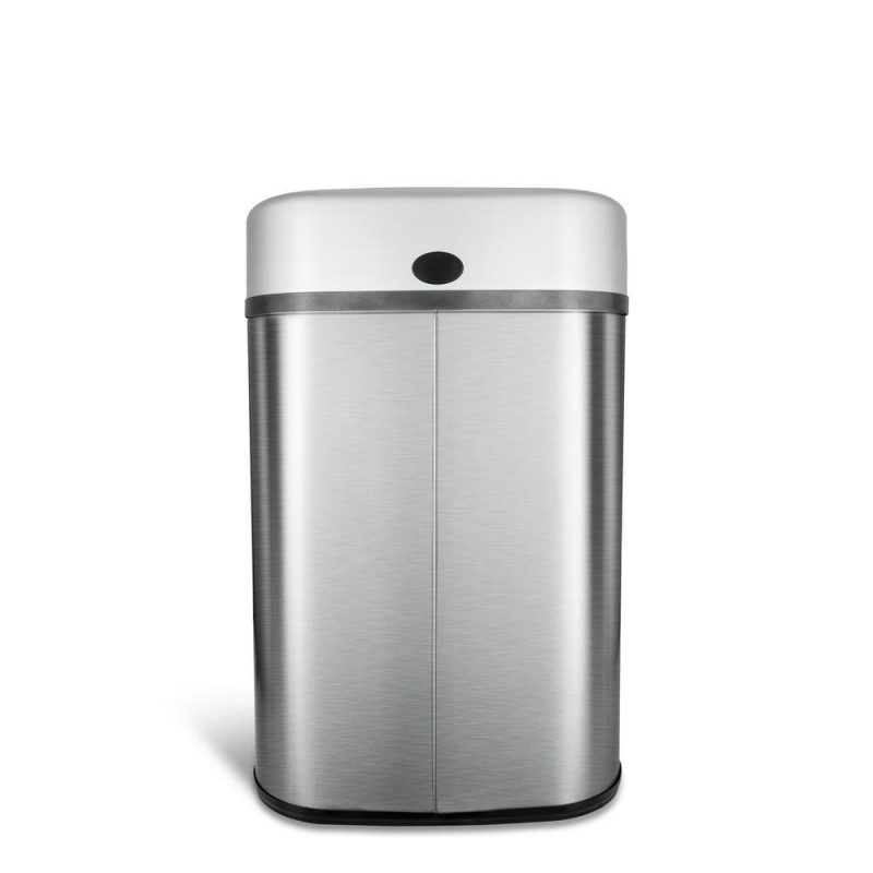 NINESTARS 21 Gal Infrared Sensor Stainless Steel Trash Can, Auto-Open, Fingerprint-Resistant - Image 3
