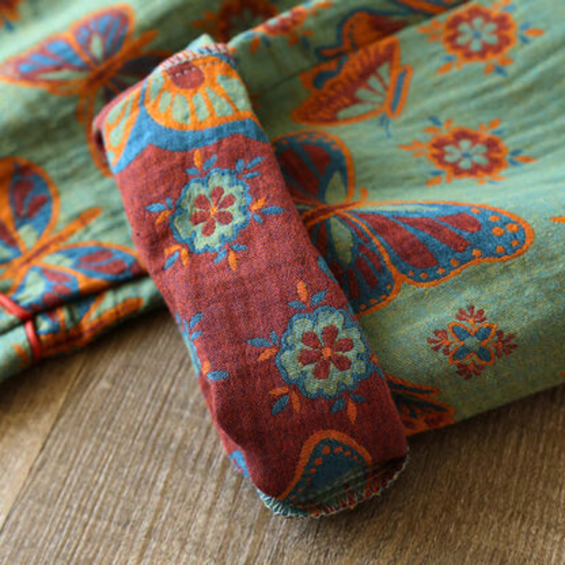 2-Piece Cotton Loungewear with Butterfly Print - Image 3