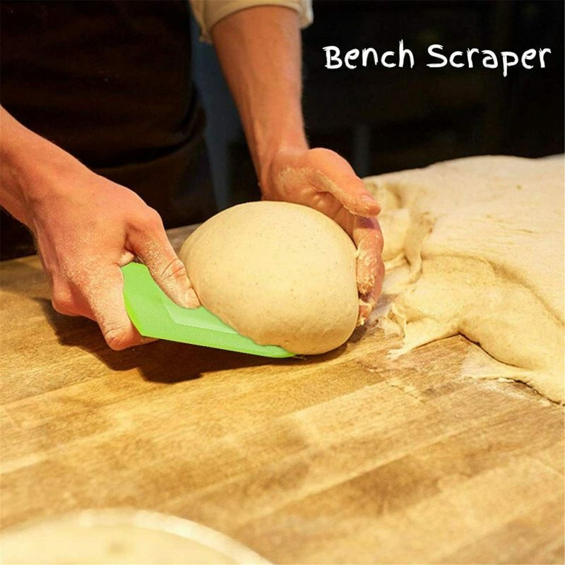 2 PCS Plastic Dough, Bowl,  Bench Scraper - Image 7