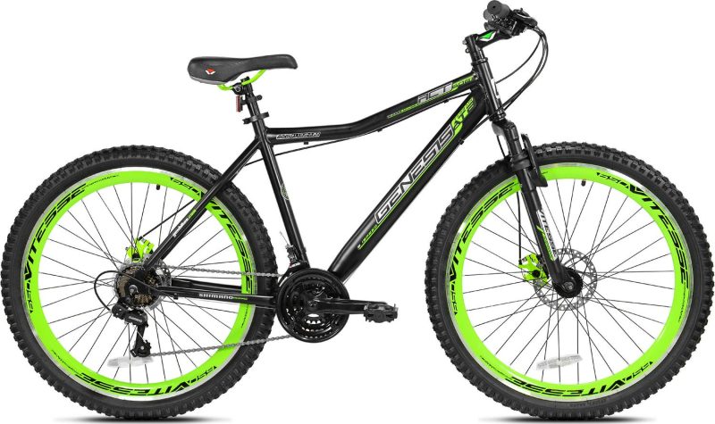 Genesis 27.5 RCT Mens Mountain Bike, Black/Green - Image 2
