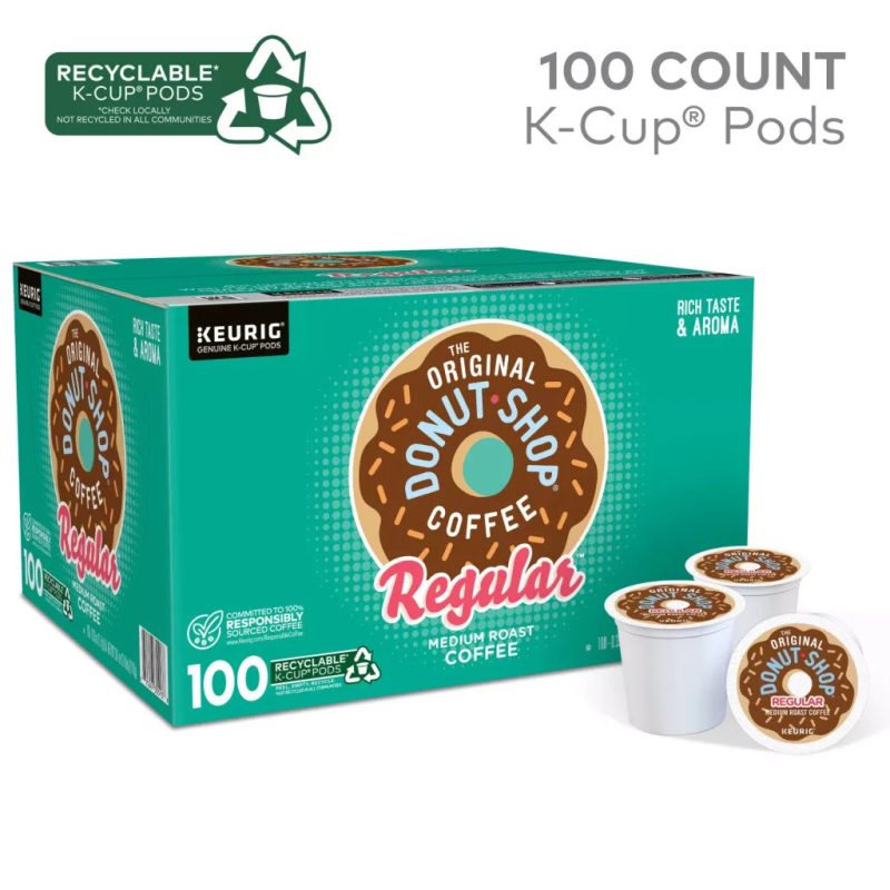 The Original Donut Shop Medium Roast Coffee Pods, 100 Count – Compatible with Keurig K-Cup Brewers, Kosher Certified - Image 3