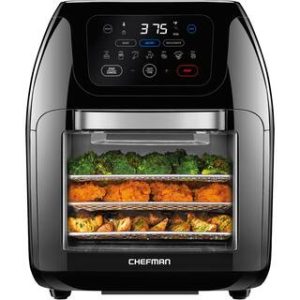 Chefman 10-Liter Digital Multifunction Air Fryer Plus Rotisserie Dehydrator Oven RJ38-10-RDO-V2