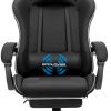 GTPLAYER Gaming Chair, Computer Chair with Footrest and Lumbar Support, Height Adjustable Game Chair with 360  -Swivel Seat and Headrest and for Office or Gaming (White) - Image 4