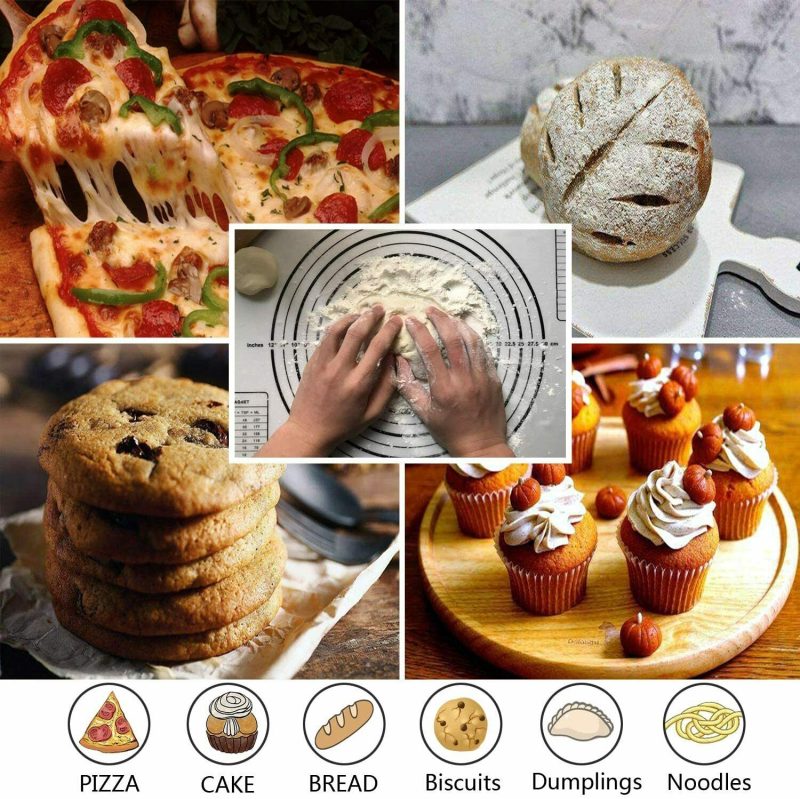 2 Pack Silicone, Non Slip, Measurement Pastry Mat - Image 9