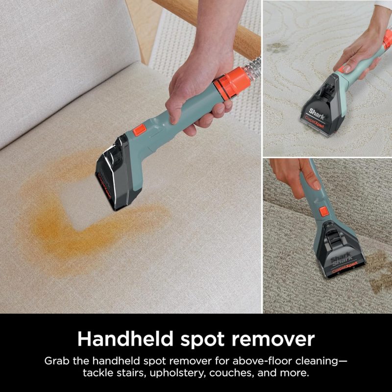 Shark CarpetXpert EX201 Carpet Cleaner, Cyan �C Deep Cleaning with StainStriker, Perfect for Pets, Includes Spot & Stain Remover Tools - Image 20