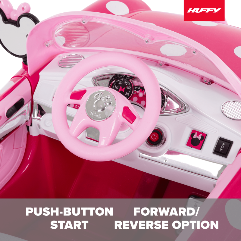 Huffy Disney Minnie Mouse Battery-Powered Ride-On Car, 6V, Kids Ages 3+ - 图片 3