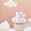 Abstract Ceramic Cloud Mug with Saucer - Image 4