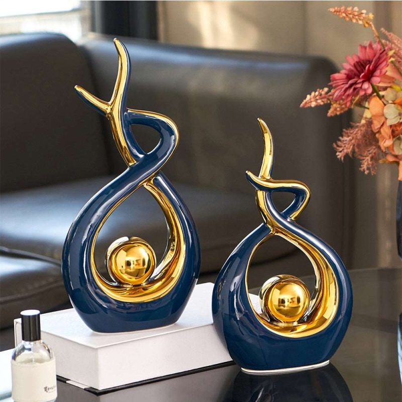 Abstract Ceramic Sculpture – Modern Art Decor for Home, Office, or Desk | Unique Gift Idea - Image 2