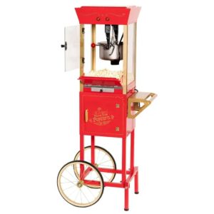 Nostalgic Professional Cart Retro Cinema Popcorn Machine