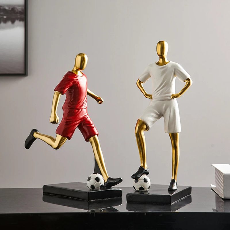 Abstract Football Player Figurine - Image 16