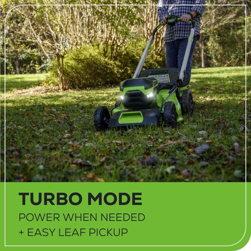 Greenworks 60V 21” Cordless (Self-Propelled) Lawn Mower , 2 x 4.0Ah Batteries and Dual Port Rapid Charger - Image 9