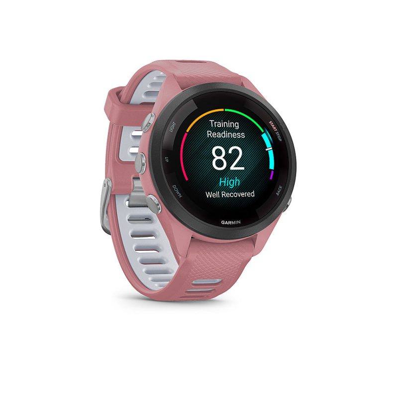 Garmin – Forerunner 265S GPS Smartwatch 42 mm Fiber-reinforced polymer – Black/Light Pink - Image 2