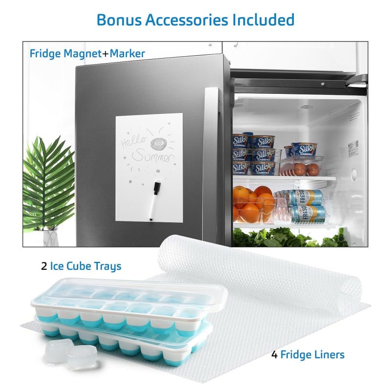 14 PC Clear Refrigerator Organizer Set, Storage Bins for Fridge, Freezer Or Pantry - Image 7