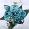 9-Piece Faux Silk Peonies Artificial Flowers - Image 15