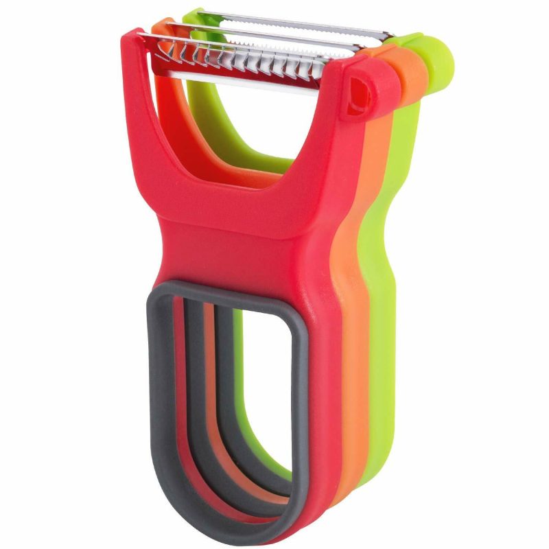 3 Pcs Multifunctional Magic Trio- Peelers, Slicer, Shredder For Vegetables And Fruits - Image 2