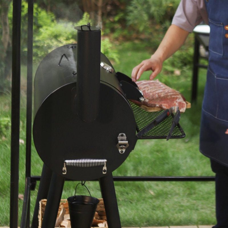 Sophia & William Portable BBQ Charcoal Grill with Offset Smoker - Image 6