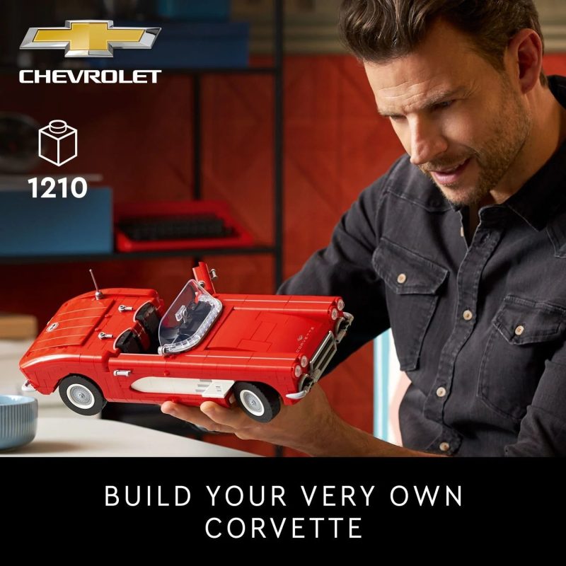 LEGO Icons Corvette Classic Car Model Building Kit for Adults, Gift Idea for Classic Car Lovers, Build and Display this Replica of an Iconic American Car, 10321 - Image 3